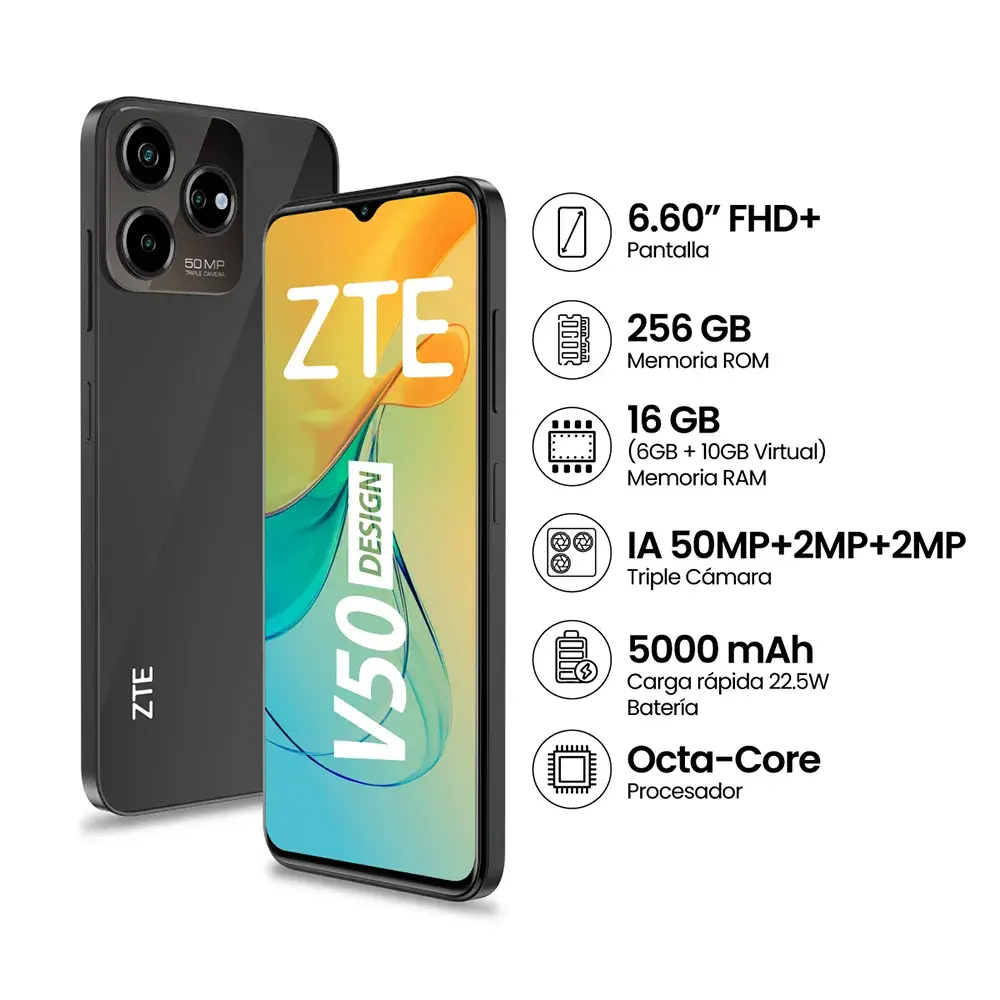 Celular ZTE Blade V50 Design 5G 16/256 GB's photo #1