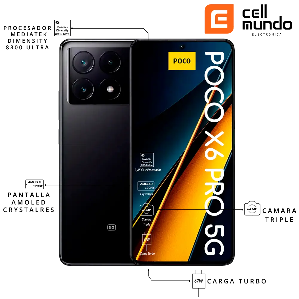 Celular Xiaomi Poco X6 Pro 5G 12/512 GB's photo #3