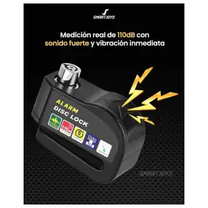Candado De Alarma Antirrobo Para Freno De Disco De Moto miniatura 3