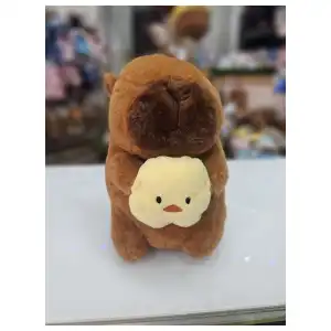 Capybara con pollito miniatura 1