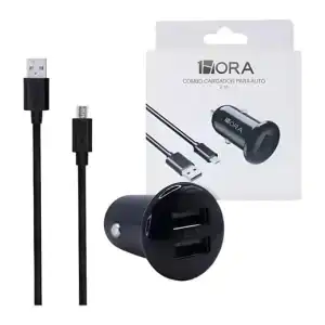 1Hora Cargador para auto doble 2.1A V8 miniatura 1