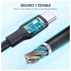 1HORA 1M Cable Tipo C 2.1A de carga y datos CAB237 miniatura 5