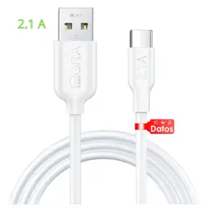1HORA 1M Cable Tipo C 2.1A de carga y datos CAB237 miniatura 4