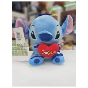 Stitch Peluches de 20cm con Corazón Rojo miniatura 1